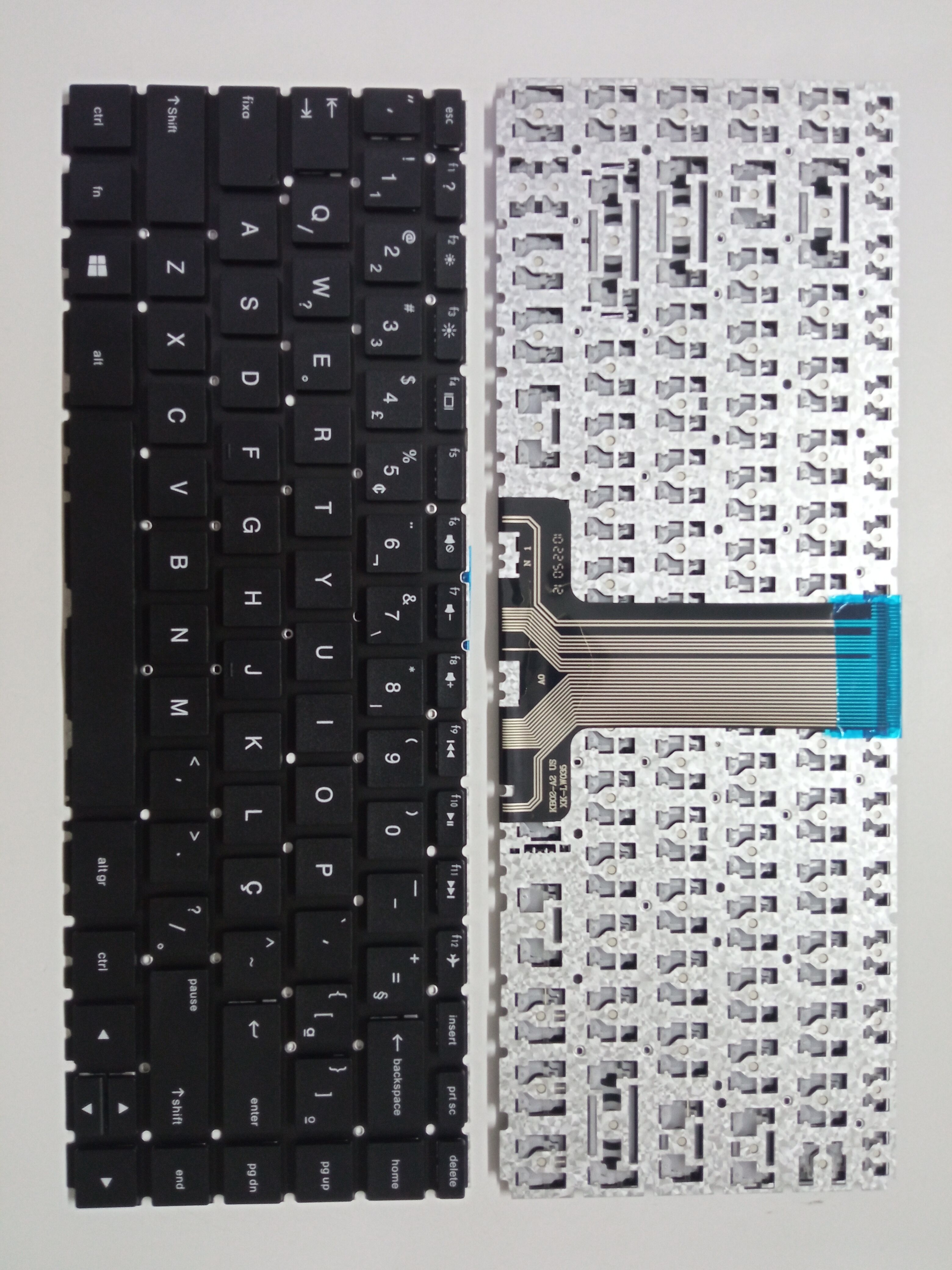Picture of New Replacement Laptop Keyboard For HP 14-BS small carriage return BLACK (OEM) BR Layout